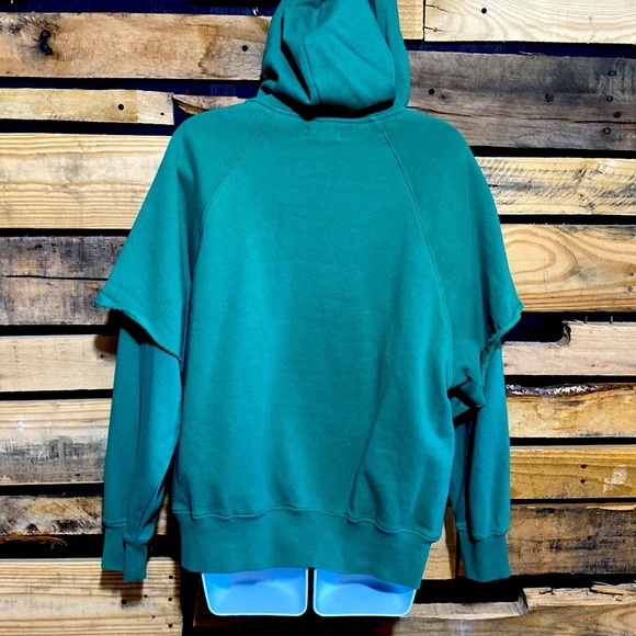 Playboy X PacSun Green Club‎ Layered Hoodie Oversized Small - Picture 4 of 9